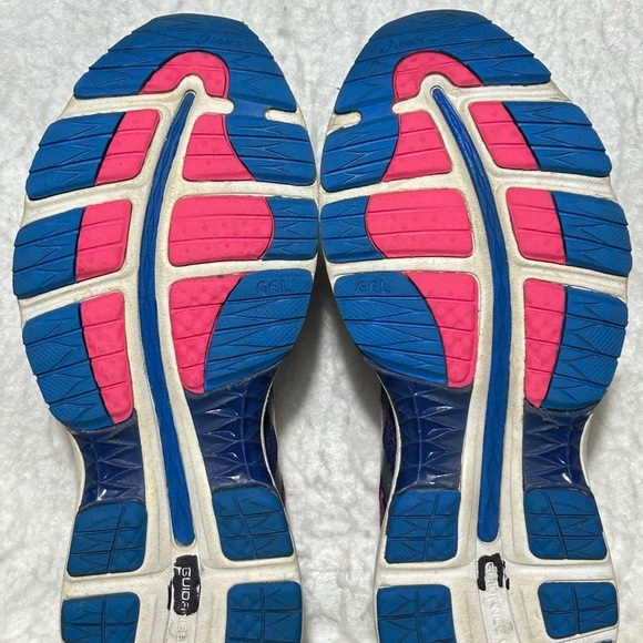 ASICS Womens Blue/Pink Gel Ziruss 3 Running Athletic Sneakers Shoes SZ US 8 - Picture 9 of 11